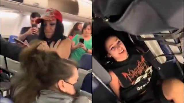 Woman grabs fellow passenger's hair on flight | Image: X/Screengrab 