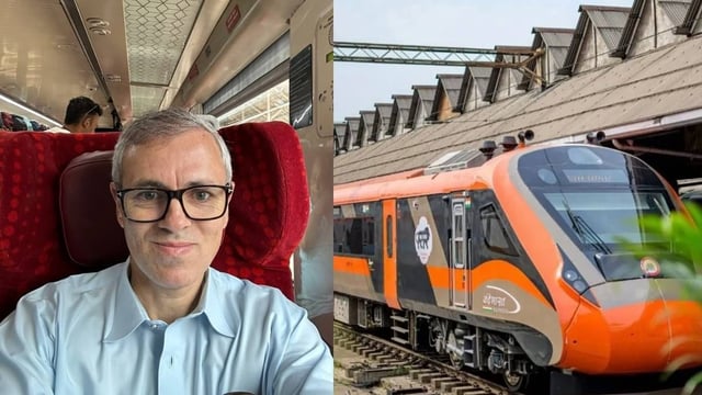 Omar Abdullah Travels on Srinagar-Katra Vande Bharat Express | Image: X