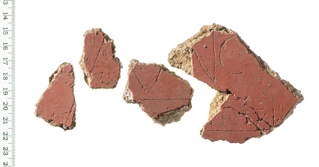 The remains of the tabula ansata