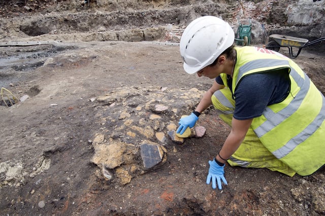 The fragments were found during excavations of The Liberty site in London's Southwark district, ahead of a major redevelopment project.