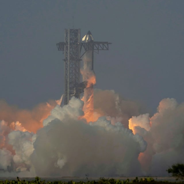Die Mega-Rakete Starship von SpaceX absolvierte im Mai einen Testflug von der Starbase in Texas.