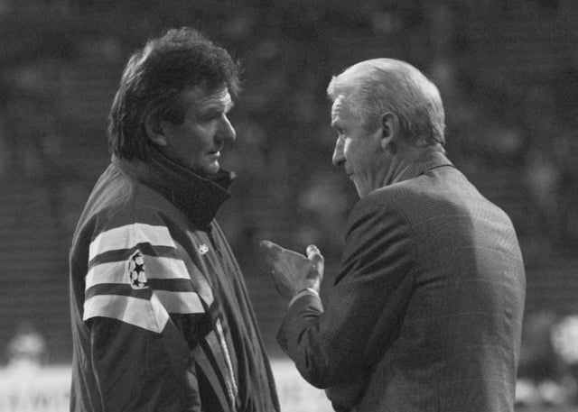 50 Spiele Co-Trainer von Trappatoni: Egon Coordes (l.).