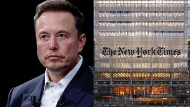 Musk "lashed out" at the NYT on X, following drug use allegations.  | Image: X