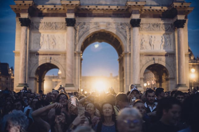 Dans le jardin des Tuileries, le 8 août 2024 à Paris.