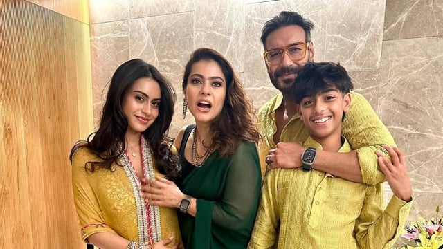 Nysa, Kajol, Ajay and Yug