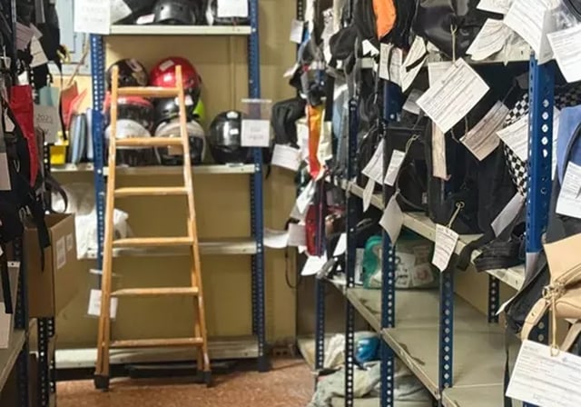 Imagen de la oficina de objetos perdidos de València