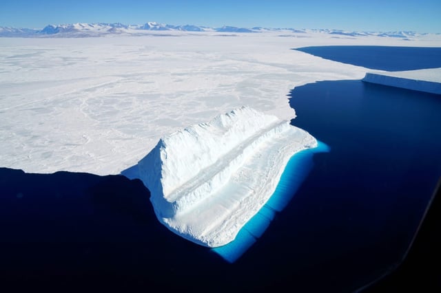 Antarctica's McMurdo ice shelf, where scientists found a surprising range of life in tiny pools of melted ice that could have implications for the search for alien life