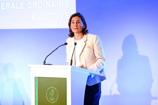 Amélie Oudéa-Castéra élue présidente du CNOSF.