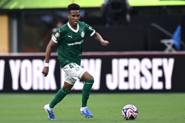 Estevao of Palmeiras during the FIFA Club World Cup 2025 group A match between SE Palmeiras and FC Porto at MetLife Stadium on June 15, 2025, in East Rutherford, New Jersey.