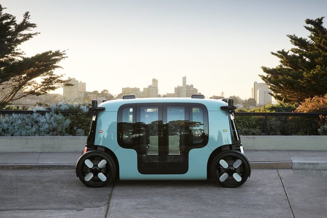 Amazon’s Zoox revealed its robotaxi.
(Zoox)