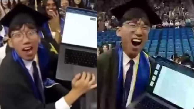 student exposes chatgpt during graduation.