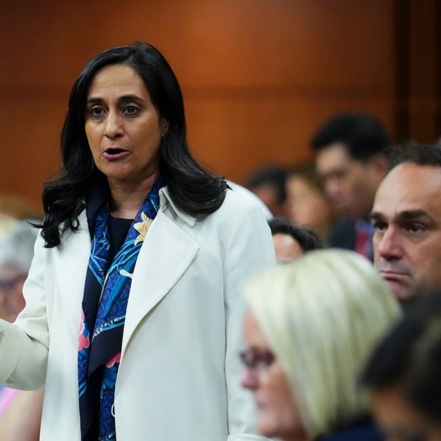 Minister of Foreign Affairs Anita Anand responds to a question during question period in the House of Commons on Parliament Hill in Ottawa on Thursday, June 12, 2025. THE CANADIAN PRESS/Sean Kilpatrick