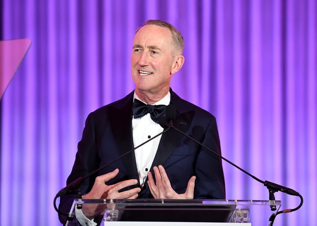 BEVERLY HILLS, CALIFORNIA - SEPTEMBER 26: Daniel O’Day, Chairman/CEO, Gilead Sciences speaks onstage during The Elizabeth Taylor Ball To End AIDS at The Beverly Hills Hotel on September 26, 2024 in Beverly Hills, California. (Photo by Jon Kopaloff/Getty Images for The Elizabeth Taylor AIDS Foundation)