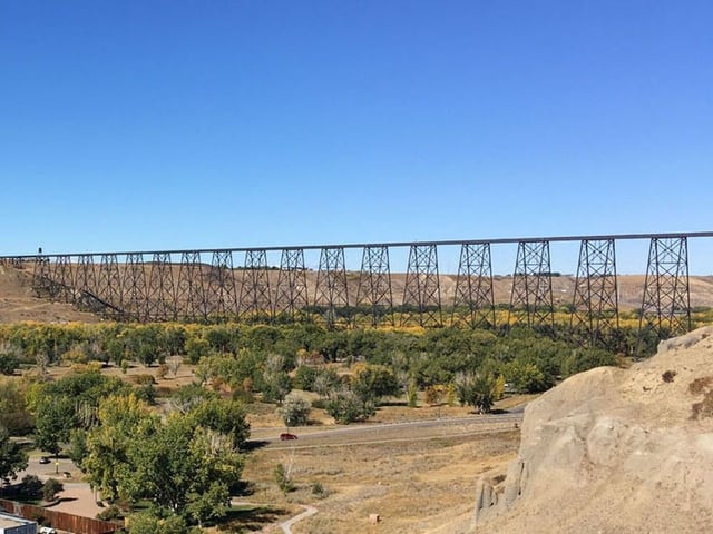 Rescue crews are trying to locate a 17-year-old who attempted to swim across the OLdman River near the High Level bridge in Lethbridge on Wednesday. 