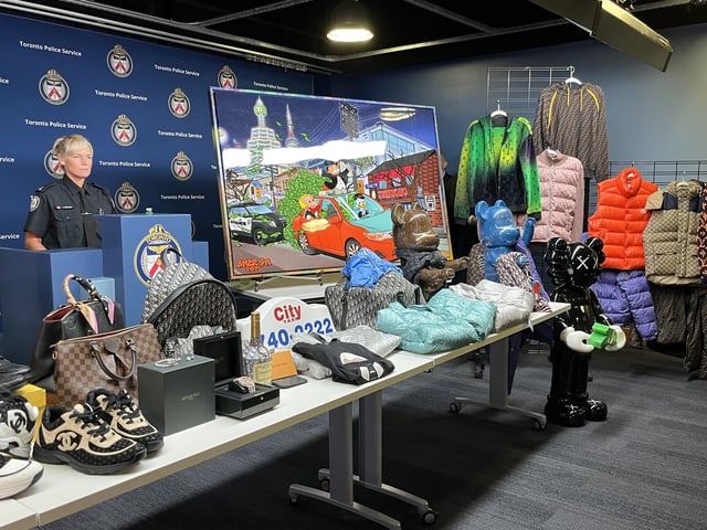 Toronto police display items seized in Project Fare.