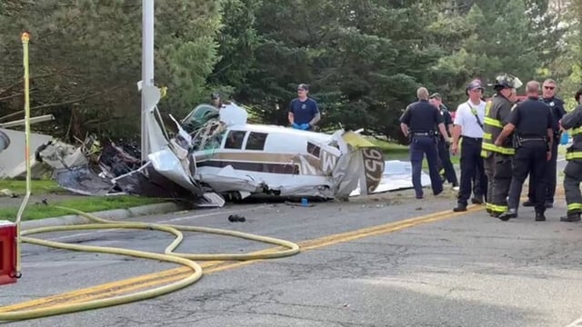 Mooney M20 Plane Crashes On Sam Fonzo Drive Near Boston Airport: One Dead, Several Injured | Image: X
