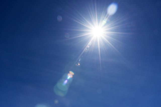 A blaring sun. FILE