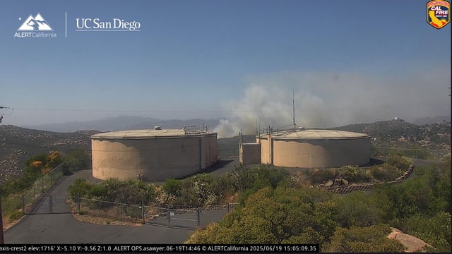A second fire started burning in Lakeside on Thursday afternoon.