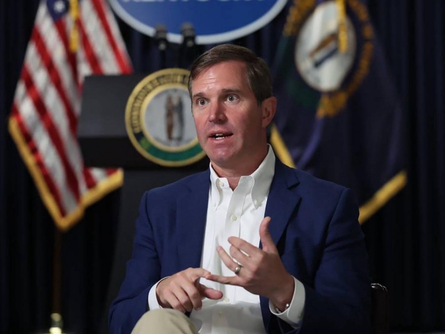 Gov. Andy Beshear in an interview with the Herald-Leader in June 2024. (Ryan C. Hermens/Lexington Herald-Leader/Tribune News Service via Getty Images)