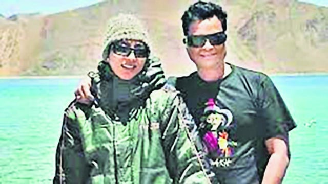IPS officer Rashmi Karadikar (left) with her husband Purushottam Chavan