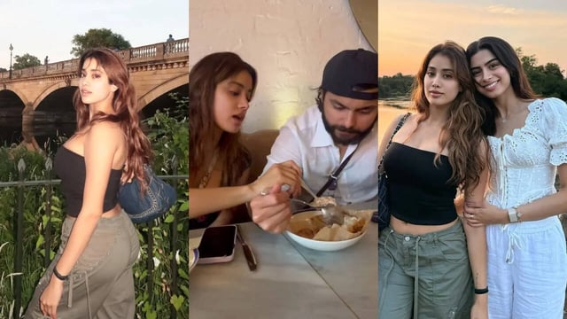 Janhvi Kapoor Takes Food from Beau Shikhar's Plate, Latter Look Steals The Show; Co-Star Varun Jokes 'Please Be Calm'
