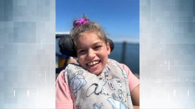 Nine-year-old Charleigh Fales received her final infusion on June 19 after the province has removed funding to continue the treatment. (CHEK News).