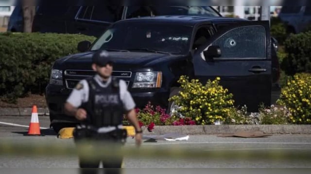 Overnight shooting in Surrey, England