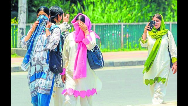 Srinagar recorded the third highest June temperature recorded in history and second highest since June 2005. (PTI)