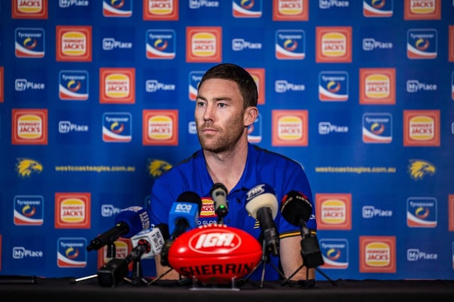 Jeremy McGovern announces he has played his last game for West Coast after being medically retired by the AFL. 