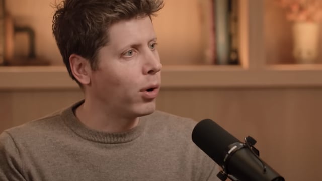 OpenAI CEO Sam Altman says artificial intelligence will make his children more capable than previous generations, though not necessarily more intelligent.