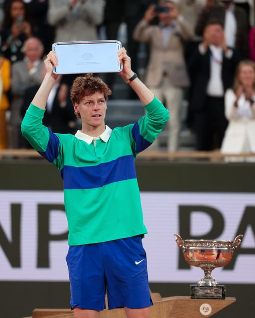 Jannik Sinner verlor zuletzt im French-Open Finale gegen Carlos Alcaraz.