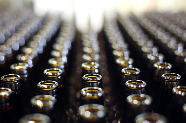 Drinks in glass bottles had five to 50 times more microplastic fragments than in plastic bottles