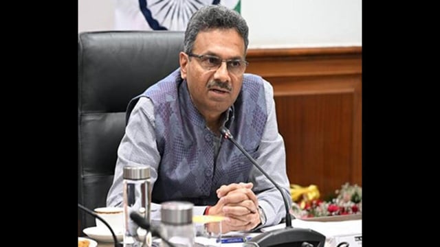 The central government has granted a year’s extension in service to chief secretary Anurag Rastogi. (ANI Photo)