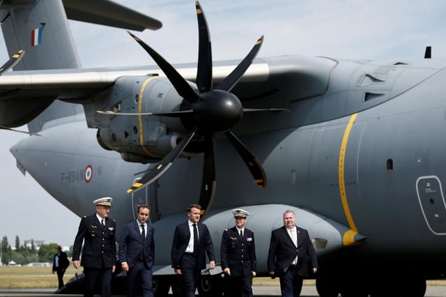 French President Emmanuel Macron warned Israel that military action alone would not be sufficient to degrade the Iranian nuclear programme