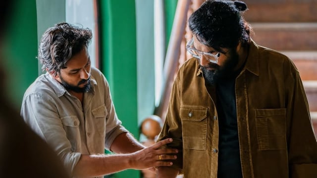File photo from the set of Mammootty's Bazooka that was released this year. 