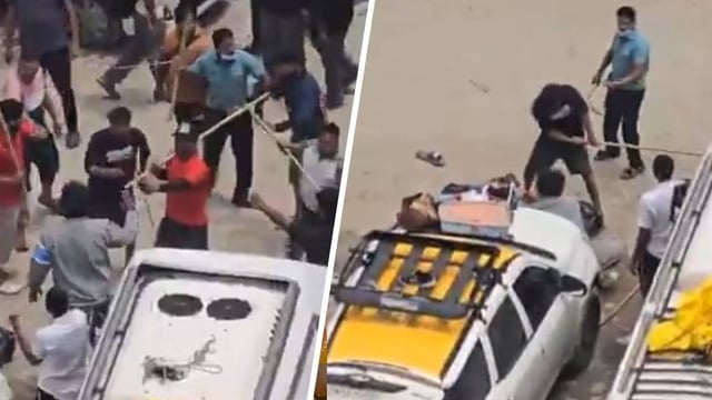 Video shows group attacking others with sticks at Kedarnath, 5 arrested | Image: X