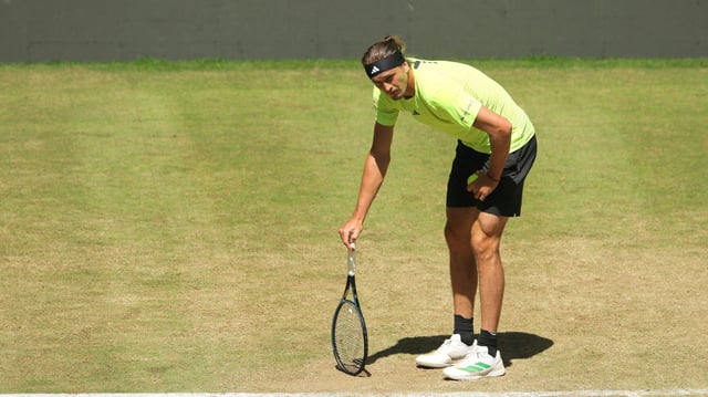 Alexander Zverev mit Beschwerden beim ATP-Turnier in Halle