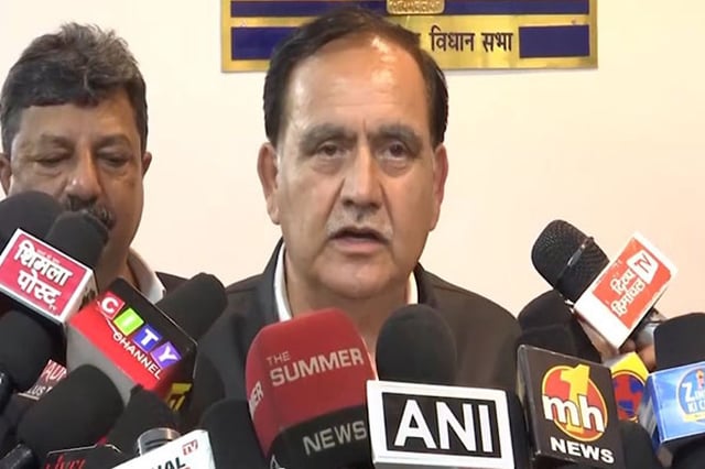 Himachal Pradesh assembly, Speaker, Kuldeep Singh, Pathania, (photo:ANI)