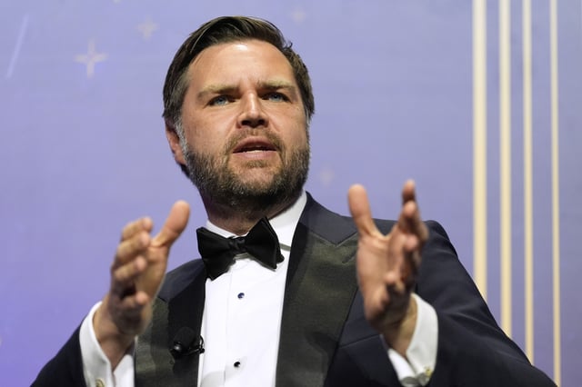 Vice President JD Vance speaks at the American Compass&#39;s The New World Gala in Washington, Tuesday, June 3, 2025.