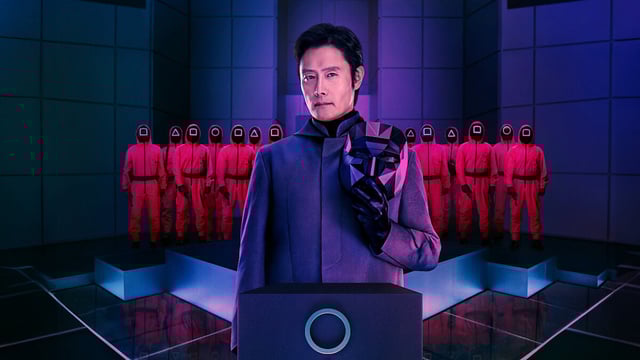 Lee Byung-hun as Front Man in Squid Game poster