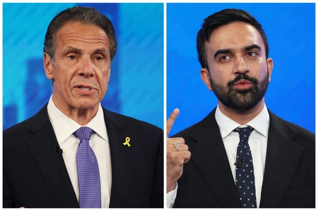 Andrew Cuomo, left, and Zohran Mamdani. (Getty Images)
