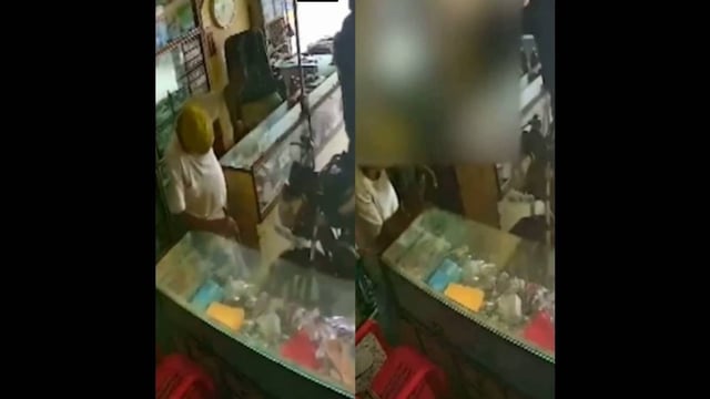  a man viciously attacked his differently-abled father with a knife under the influence of alcohol. | Image: x