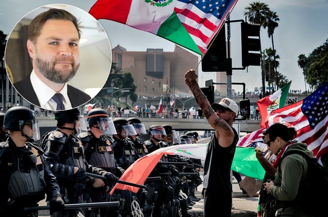 Vice President JD Vance is heading to Los Angeles amid tensions over President Donald Trump&#39;s immigration crackdown. (AP)
