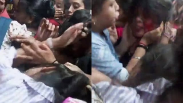 Mumbai Local Train Fight Viral Video | Image: X