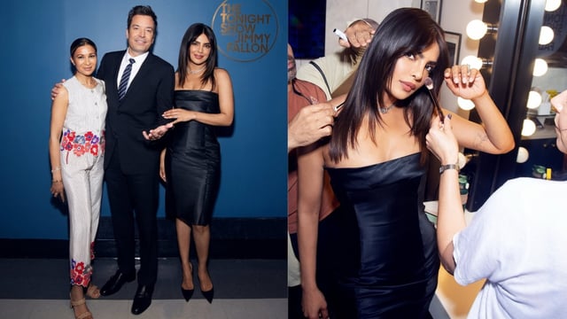 Priyanka Chopra Oozes Oomph In BTS Pics From Jimmy Fallon Show Amid Heads Of States Promotions