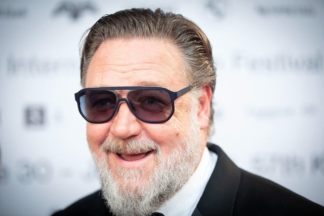 Russell Crowe attends the 57th Karlovy Vary International Film Festival on June 30, 2023 in Karlovy Vary, Czech Republic. The annual Karlovy Vary International Film Festival is the largest film festival in the Czech Republic.