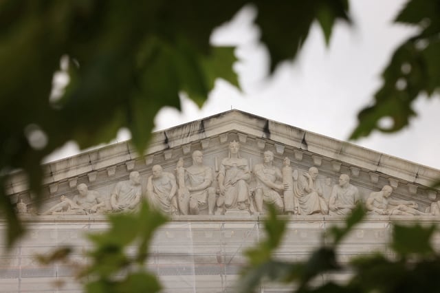 A general view of the U.S. Supreme Court after the court upholds a Republican-backed ban in Tennessee on gender-affirming medical care for transgender minors in Washington, D.C., U.S., June 18, 2025. REUTERS/Kevin Mohatt/File Photo
