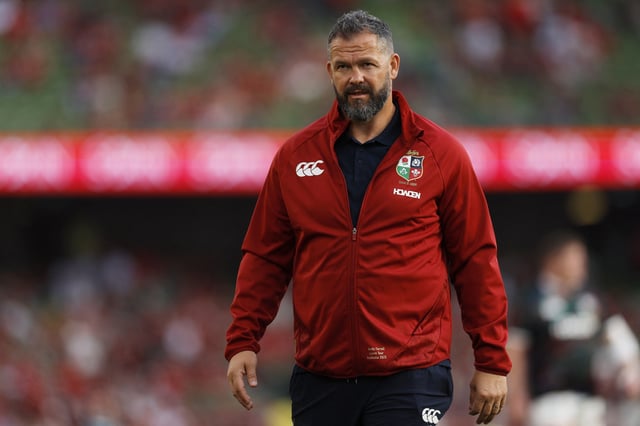 Rugby Union - British & Irish Lions v Argentina - Aviva Stadium, Dublin, Ireland - June 20, 2025  British & Irish Lions head coach Andy Farrell during the warm up before the match REUTERS/Clodagh Kilcoyne