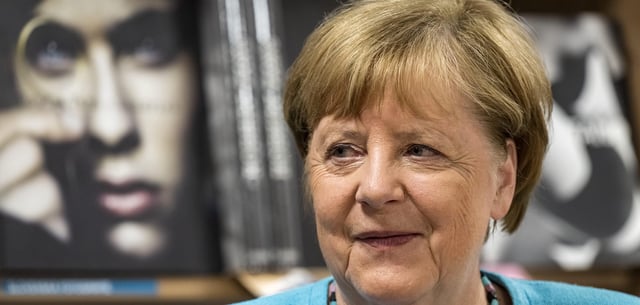 Altkanzlerin Angela Merkel bei einer Veranstaltung in Prag