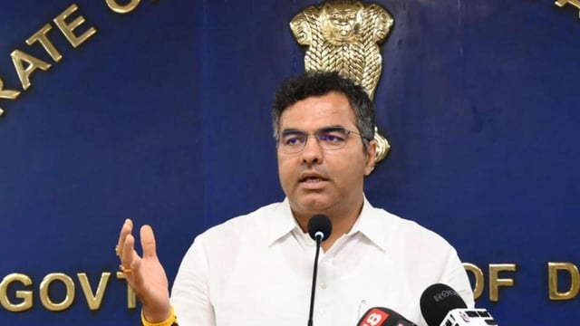 Delhi cabinet minister Parvesh Verma. (HT Photo)